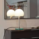 AuroraBauhaus LED Tischlampe – Nordic Glas & Metall Designerleuchte