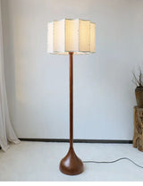 Wabi Sabi Holz-Stehlampe – Minimalistische LED Standlampe