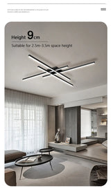 Skandinavische LED Deckenleuchte – Moderne Minimalistische Deckenlampe | Energieeffiziente Wohnraumbeleuchtung | Elegantes Design