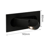 NordicFlex Eingebaute LED Wandleuchte – Drehbare Minimalistische Leselampe