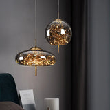 Moderne LED Glas Pendelleuchte – Elegante Designer Hängeleuchte | Dimmbare Deckenbeleuchtung | Stilvolle Wohnraumlampe