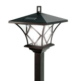 SolarEleganz 2-in-1 Solar-Pfostenlampe-Leuchtezauber
