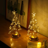 LumiSpiral Kristall-Weihnachtsbaum Tischlampe