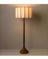 Wabi Sabi Holz-Stehlampe – Minimalistische LED Standlampe