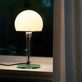 AuroraBauhaus LED Tischlampe – Nordic Glas & Metall Designerleuchte