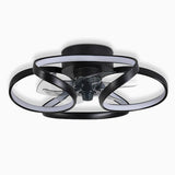 Moderner LED-Deckenventilator „Flower“ mit Fernbedienung und Deckenleuchte-Leuchtezauber