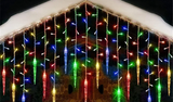 LumaSnow 4M LED Schneeflocken-Lichtervorhang – Weihnachts-Eiszapfen-Lichterkette