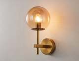 LumiNord – Nordische Moderne LED-Wandleuchte mit Glas-Lichtkugel