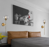 LumoNord Glas-Kugel LED Wandleuchte