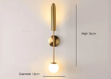 LustraVogue Aura – Moderne Luxus-Wandleuchte mit Glas-Schirm