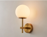 LumiNord – Nordische Moderne LED-Wandleuchte mit Glas-Lichtkugel