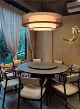 Luxe “SilkAura Moderne Pendelleuchte”