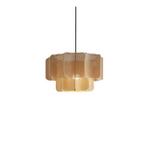 Japanische Wabi Sabi Boho Rattan Hängeleuchte