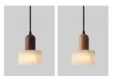 Lumina Wabi-Sabi Luxus Marmor LED Pendelleuchte – Weißer Jade-Stein Hängeleuchte