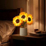 Schimmernde Sonnenblumenlampe-Leuchtezauber
